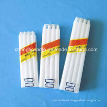 White Plain Bright Candles for Daily Use